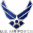 A 48x48 pixel animated contact sheet showing two frames: a U.S. Air Force logo on the left and an F-15 fighter jet in flight on the right, both rendered with low-resolution pixelation.