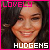 Two side-by-side pixelated images of a smiling person with dark hair, each bordered by bright pink and featuring text overlays.