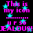 Pixelated text and cyan stars on black background with repeated phrases and punctuation.