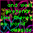 Green pixelated text reads 'and we'll pretend like there's no world outside' over a black background with colorful abstract pixel patterns.