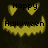 A Halloween-themed animated icon with a yellow jack-o'-lantern face on dark background, displaying 'Happy' above and 'Halloween' below the mouth.