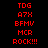 Red pixelated text on black background with white rectangular overlays in specific positions across three