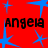 A static contact sheet of a 48x48 pixel animated icon featuring repeated text and star patterns on a red background with gray transparency.