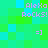 Pixelated green and cyan background with repeated purple text "Alexa Rocks!" and smiley faces "=]" in four quadrants