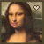Two side-by-side frames of a pixelated animated buddy icon featuring the Mona Lisa with a pink tongue and heart symbol changing from white to dark brown.