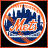 Four New York Mets-themed pixel art icons arranged in a , featuring team logos and mascot characters on solid backgrounds