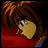 Pixelated anime-style character with brown hair and red clothing, next to black background with white text reading "AnimeIM" and "com".