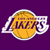 Pixelated basketball icon with purple and gold colors on a solid background, featuring text elements.