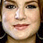 A 48x48 pixel buddy icon featuring a close-up of a person's face on the left and stylized text 'jo jo.' on a light purple background with subtle white sparkles on the right.