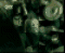 Animated sequence of a dark green mechanical object with circular components shifting positions