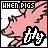 25 identical pink pig icons with 'WHEN PIGS FLY' text, each featuring a stylized pig head and winged body in pixel art style
