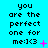 A static image displays text on a cyan background with animated pink symbols appearing and disappearing in the lower-right corner of each frame.