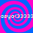 Four identical pink and blue spiral patterns with repeating text 'osya@333' in yellow pixelated font across the top and bottom