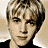 A pixelated image of a person with light brown hair in three distinct poses: front-facing, side profile, and downward gaze, all within a single frame.