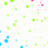 Pixelated green, blue, and pink squares scatter across a white background with black text reading 'Kari Lynn' in the lower right.