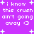 Purple background with white pixelated text repeating 'i know this crush ain't going away <3' and scattered plus signs.