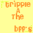 A static image with a yellow background displaying repeated orange text elements , including 'tripple', 'The', and 'bpp's' with green star accents