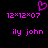Static pixel art icon with black background, pink text and heart symbol.