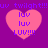 Four pink hearts on purple background with 'luv' text, 'LUV!!!' text, and 'uv twight!!!uv twight!!!' text repeated across the image.