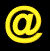 @ symbol in yellow with black background; multiple views show rotation and perspective changes of the @ character.