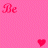 Pink background with red and white heart symbols, text reading 'Be Be my Valentine', 'NOW Hiring!', and 'Apply NOW!' in pixelated font.