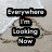A static image of a beach scene with text blocks arranged vertically, each containing one or two words in white font on black backgrounds.