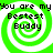 Green and white spiral background with black text reading "You are my Bestest Buddy" in four identical quadrants.