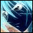Pixelated image of a figure in dark blue clothing against a light blue and white background with text reading "AnimeIM" and "com" on the right.