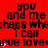 Red background with repeated black text 'you and me' and 'shabs whshabs', white stars, and partial 'I call true love' visible.