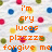 Pixelated orange text reads 'i'm sky lucas plzzz forgive me' over a light background with scattered colored dots.