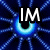Blue and black pixelated background with glowing circular patterns, overlaid text reading "IM NOT A GIRLYGIRL" in white block letters.