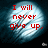 Two side-by-side pixelated images with red text on a blue and white circular background, each displaying different phrases.
