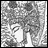 A grayscale pixelated image shows a stylized figure with flowing hair and a white garment against a textured background, alongside text reading "Anime IM" and "c0m" on a black field.