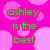 Pixelated buddy icon with green text phrases over colorful backgrounds including pink polka dots, blue stripes, and multicolored circles.