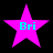 Four identical pink star-shaped icons with cyan text 'Bri' on a black background, arranged in a