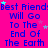 A static image with a bright pink background displays repeated blue text reading "Best Friend:Will Go To The End Of The Earth" and scattered small stars in light purple, cyan, and white.