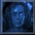 16 small square showing a woman's face with blue-toned lighting and text overlays in various positions