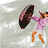 Animated sequence of a figure in pink sweater and orange boots holding a large dark brown object, moving through multiple poses against light gray background.