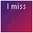 A 5x5 contact sheet of animated frames showing a gradient background with text "I miss You" transitioning from faded to bold white lettering across the sequence.