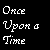 Animated sequence showing a donkey's face with mouth open, surrounded by pixelated text reading 'Once Upon a Time In a kingdom far away... Are we there yet??' on black background.
