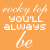 Orange background with white text fragments including 'rocky top', 'you'll always be home sweet home to me...', and 'good ol' rocky top Tennessee'.