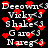 Animated pixel art displays repeated text phrases with red heart symbols scattered across a black background, showing slight variations in heart positions between frames.