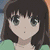 Anime-style character with brown hair and green top in multiple expressions including neutral, smiling, winking, and crying.