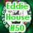 Green text overlays on a circular patterned background with partial gray area, displaying multiple phrases including 'Eddie House #50' and 'like Tim Culler'.