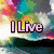 A pixelated image with four distinct sections: a colorful abstract background, text reading "I Live" and "To:Hump," an old-fashioned bottle label, and a horse-like creature on grass.
