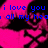 Pixelated pink and black floral background with blue text reading 'i love you're tha best all my headfriends and ya we're pretty awesome live life as as it comes dont regret anything <3'
