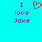 Pixelated cyan background with purple text 'I love Jake' and a red heart symbol in the center.