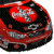 Animated sequence showing a red race car with visible text on its hood, transitioning from a full view to large white numbers '133' over the vehicle.