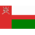Static 50x50 pixel icon depicting the flag of Oman with red, white, and green sections and a brown border.