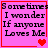 Pixelated text on pink background with red border and heart symbols changing across frames.